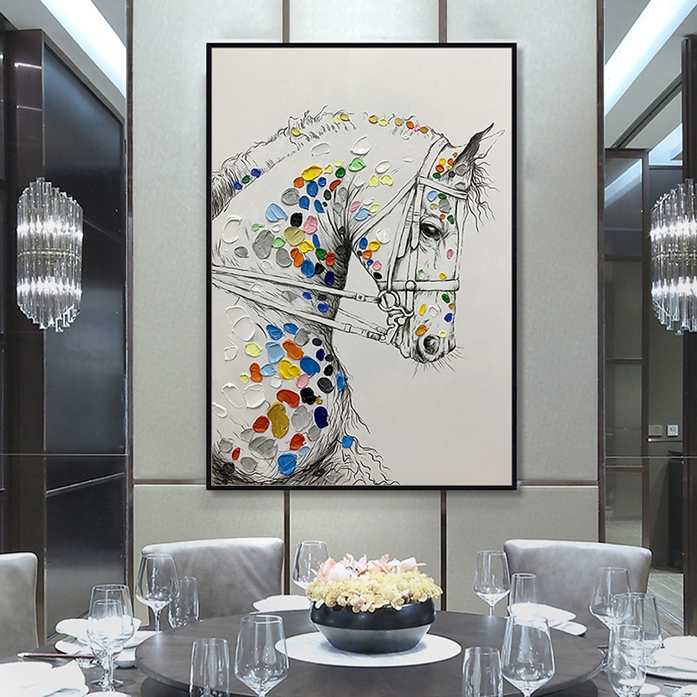 Mintura χειροποίητη ελαιογραφία σε καμβά διακόσμηση τοίχου μοντέρνα αφηρημένη εικόνα ζώων για διακόσμηση σπιτιού τυλιγμένη ζωγραφική χωρίς πλαίσιο 2026 - $94.99 –P3