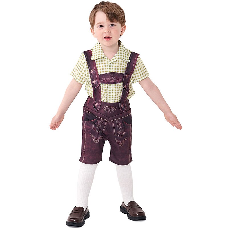 Carnival Oktoberfest Beer Costume Cosplay Costume Cosplay Cosplay Wiesn Boys Carnival Party Traditional Style Cloth Shirt Pants 2025 - $35.99 –P12