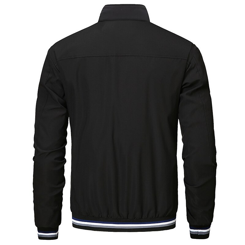 Per uomo Giacca Leggera Giacca Estiva Giacca a vento Giacca di transizione All'aperto Vacanza Caldo Autunno Inverno Semplice Moda Streetwear Collo alla coreana Regolare Nero Bianco Giallo Blu Verde del 2025 a $36.99 –P3