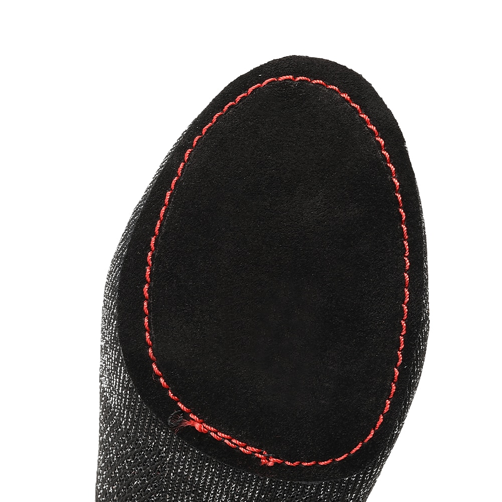 scarpe da ballo jazz da donna in maglia glitterata nera con design allacciato e suola in pelle scamosciata - scarpe da ballo leggere e traspiranti per sala da ballo e balli latini del 2025 a $26.99 –P4