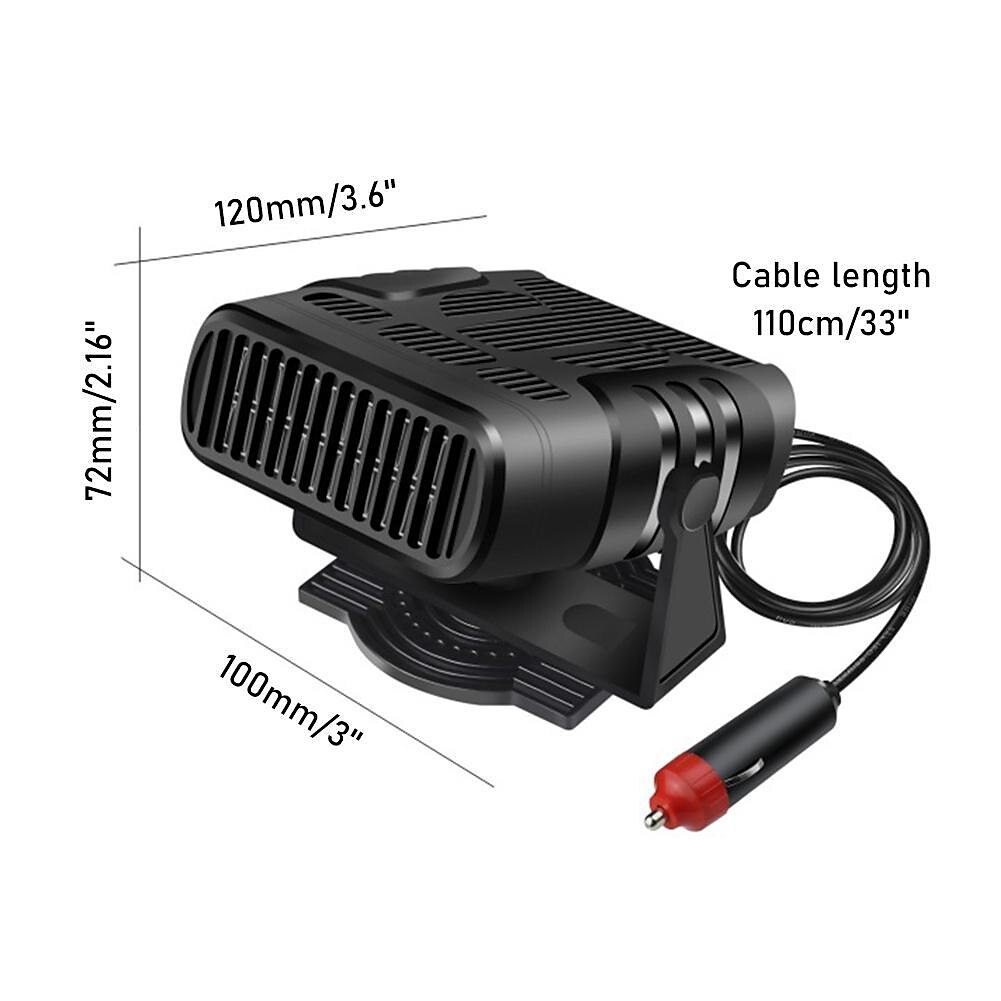 2 IN 1 Car Heater 12V/24V Electric Cooling Heating Fan Portable Electric Dryer Windshield Demister Defroster Fan Car Ornaments 2025 - $22.99 –P14