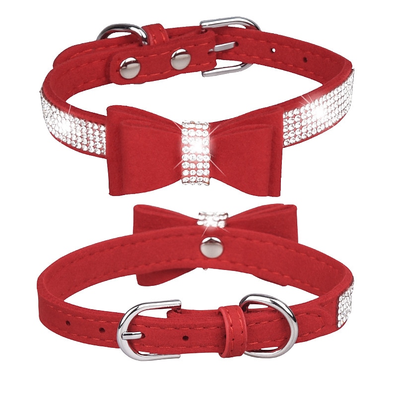 Prodotti per cani Prodotti per roditori Collari Cravatta / Papillon Regolabile Portatile Duraturo Esterno Marcia Strass del 2025 a $16.99 –P3