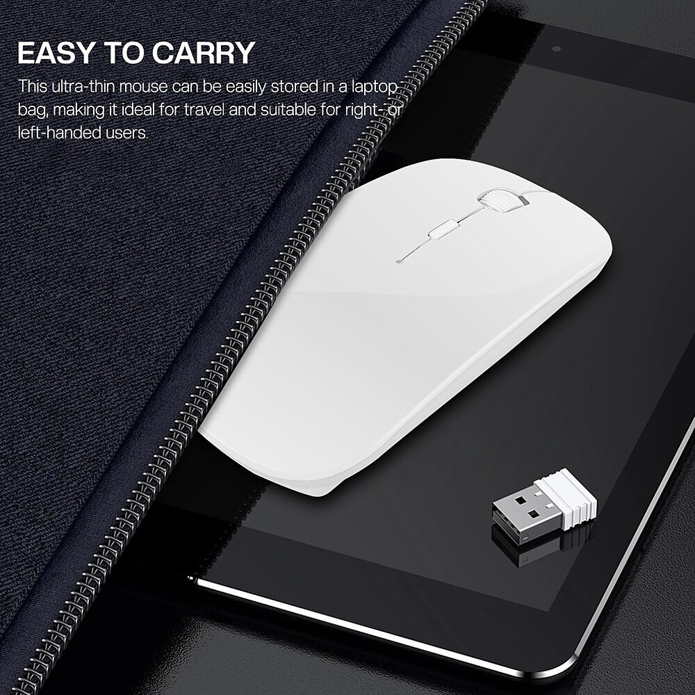 New Arrival Fashion Ultra Thin Slim 2.4 GHz USB Wireless Optical Mouse Mice Receiver For Computer PC Laptop 2025 - $11.99 –P3