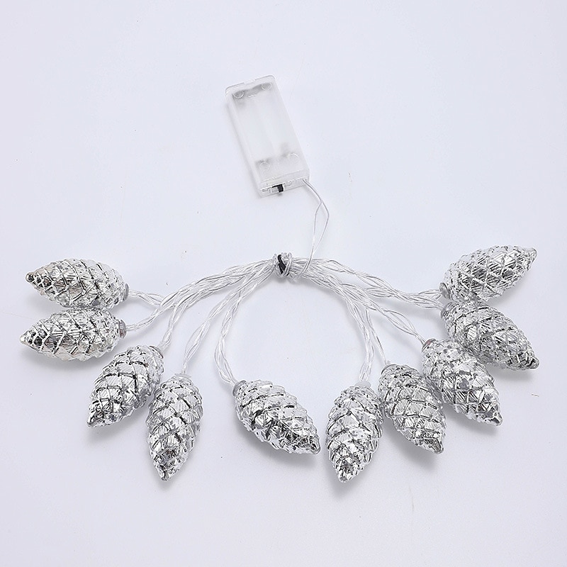 Luz de cuerda de alambre de cobre 2M 10LEDS lámpara de piña agujas de pino guirnalda de hadas de jardín lámparas de decoración para las fiestas 2026 - $11.49 –P6