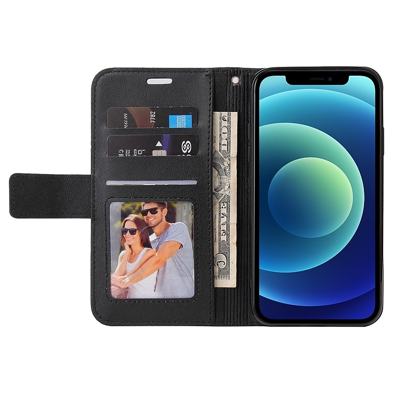 telefon Carcasă Pro iPhone 15 14 Pro Max Plus Pouzdro na peněženku Flip Cover se stojánkem Ochrana celého těla Slot pro kartu Pevná barva TPU PU kůže 2025 - $13.99 –P4