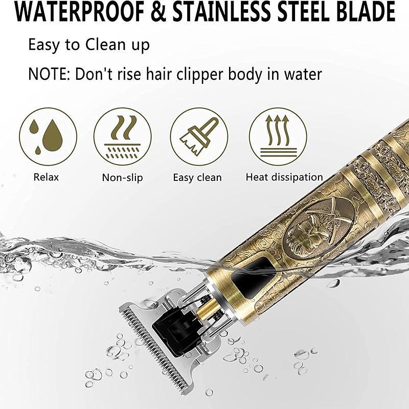 USB Rechargeable Hair Clippers and Beard Trimmer for Men - Precise T-Blade Trimmer with LCD Screen - Grooming Kit for Men 2025 - $24.99 –P7
