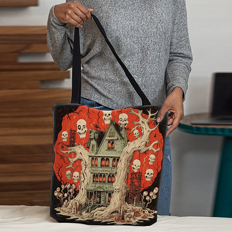 Women's Tote Shoulder Bag Canvas Tote Bag Polyester Shopping Daily Print Large Capacity Foldable Lightweight 3D Rainbow 2025 - $12.99 –P2