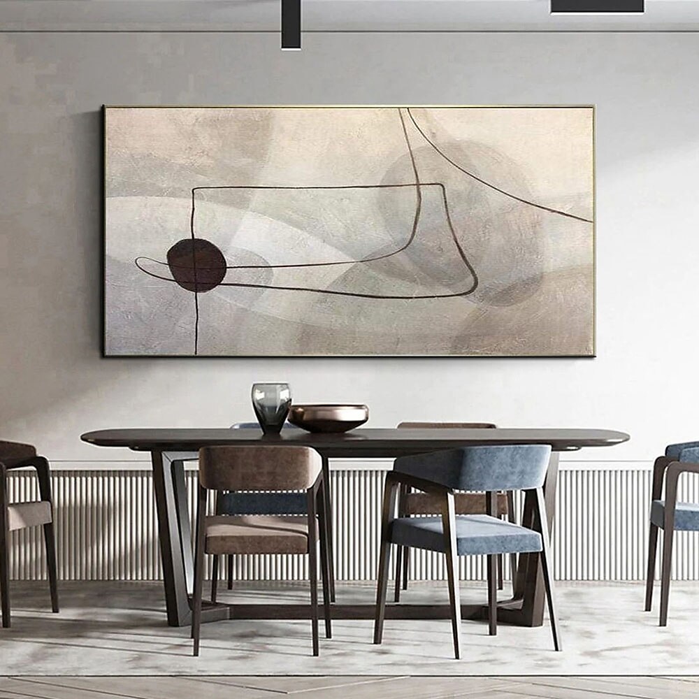 Peinture à l'huile Hang-peint Peint à la main Verticale Abstrait Paysage contemporain Moderne Toile roulée (sans cadre) de 2025 ? $88.99 –P6