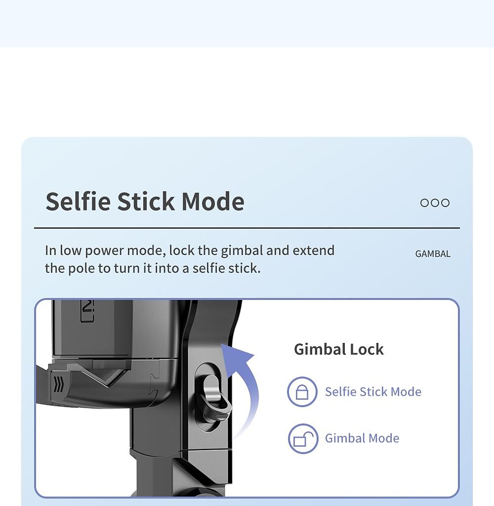 Desktop Gimbal Selfie Stick Tripod Stabilizer with Light Remote Following Foldable for Smartphone iPhone 13 Xiaomi for Video Q18 2025 - $67.99 –P11