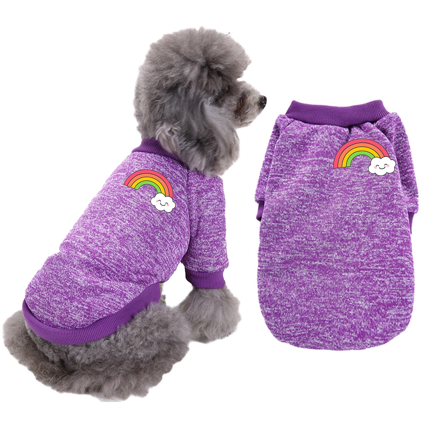 Perros Gatos Sudadera Moda Fresco Invierno Templado Transpirable Suave Lavable Cómodo Víspera de Todos los Santos Exterior Casual Diario Ropa para perros for Bichón Frisé Pomerania Animal doméstico 2025 - $19.99 –P3