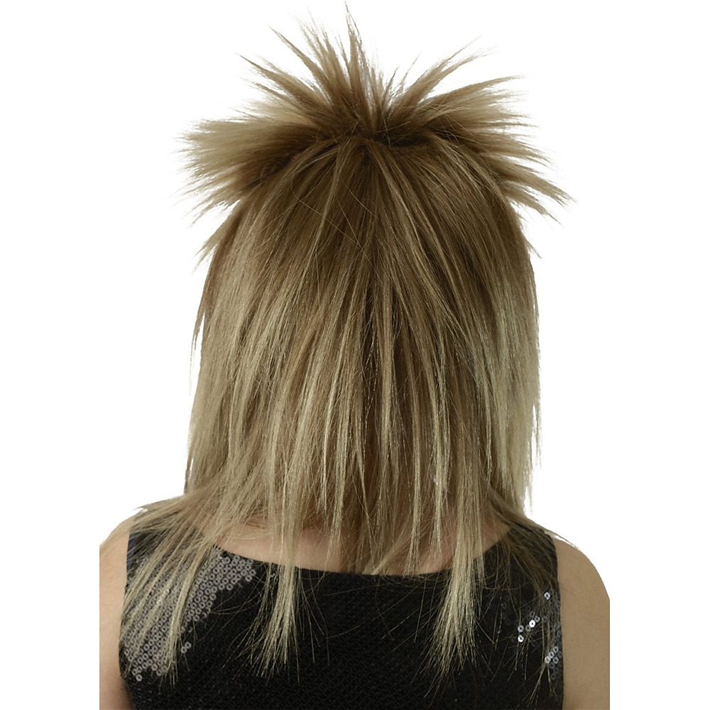 Parrucche Costume di Città Parrucca Rocker degli Anni 80 Tina Parrucca da Rock Star degli Anni 70 e 80 Mista Castano Biondo Parrucca di Bowie Labirinto Halloween del 2025 a $21.99 –P3