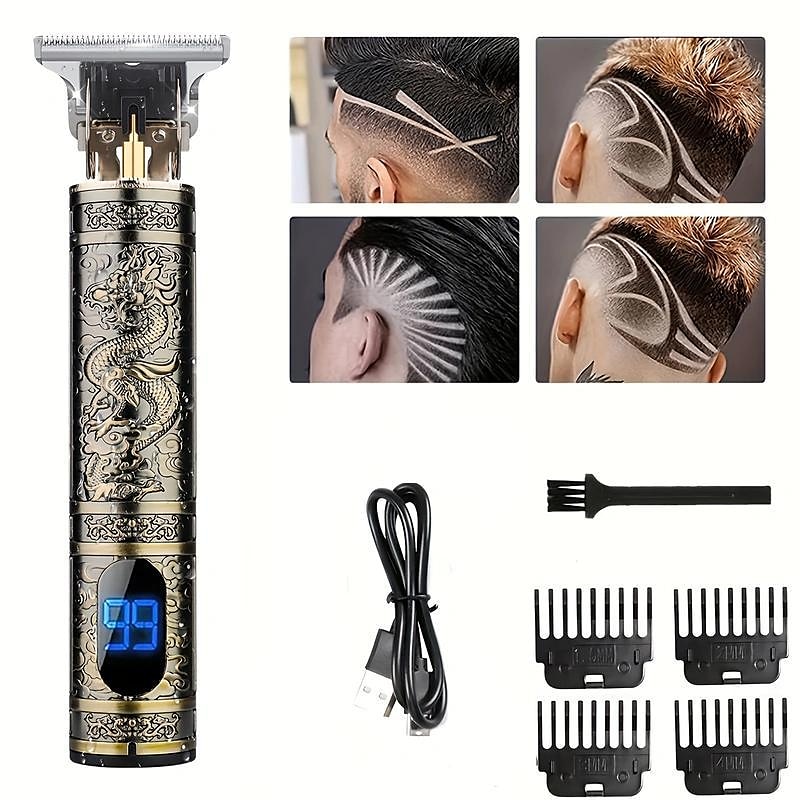 USB Rechargeable Hair Clippers and Beard Trimmer for Men - Precise T-Blade Trimmer with LCD Screen - Grooming Kit for Men 2025 - $24.99 –P8