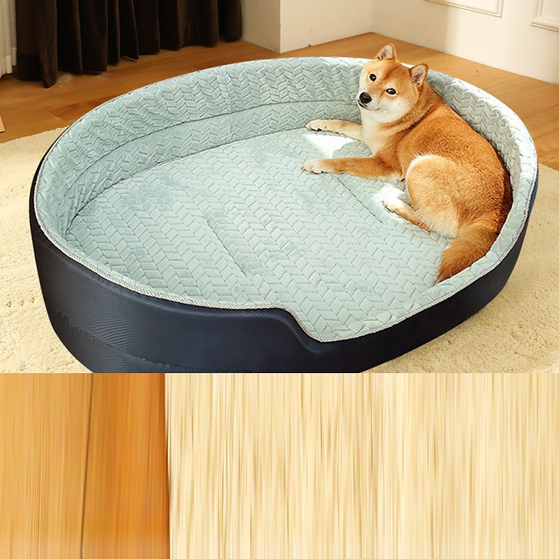 tofarger kjæledyr reir vaskbar dobbeltsidig pute kjæledyr katt reir fire sesonger katt hund 3d hund reir 2025 - $52.99 –P9