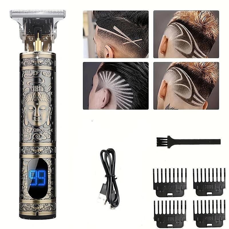 USB Rechargeable Hair Clippers and Beard Trimmer for Men - Precise T-Blade Trimmer with LCD Screen - Grooming Kit for Men 2025 - $24.99 –P10
