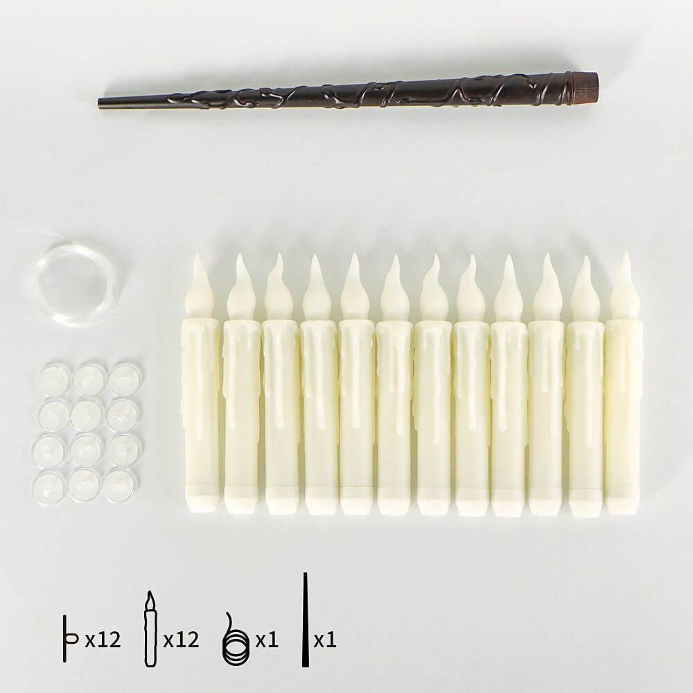 12 stk flytende LED-lys flimrende fjernstyrt for halloween og juledekorasjoner innendørs hjem, rom, klasserom og soverom 2025 - $31.99 –P6