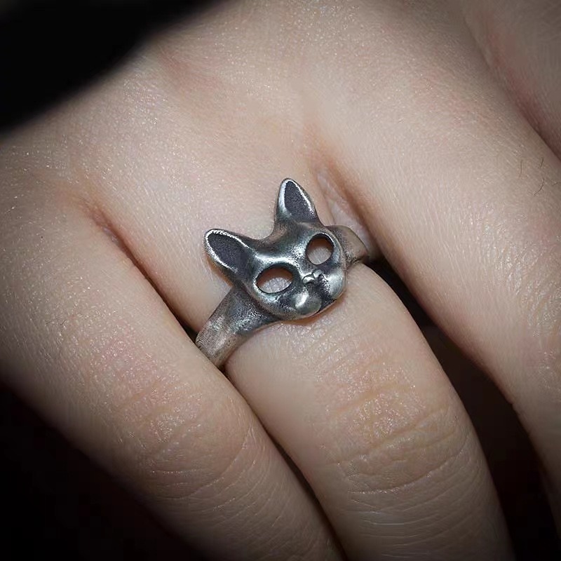 1PC Adjustable Ring For Women's Gift Daily Date Alloy Retro Cat 2025 - $8.49 –P5
