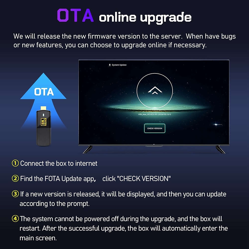 TV Smart Stick Android 13.0 Smart TV Box WiFi6 4K*2K H.265 HEVC RK3528 Set Top Box Media Player PK D6 G7 STICK 2025 - $64.99 –P9