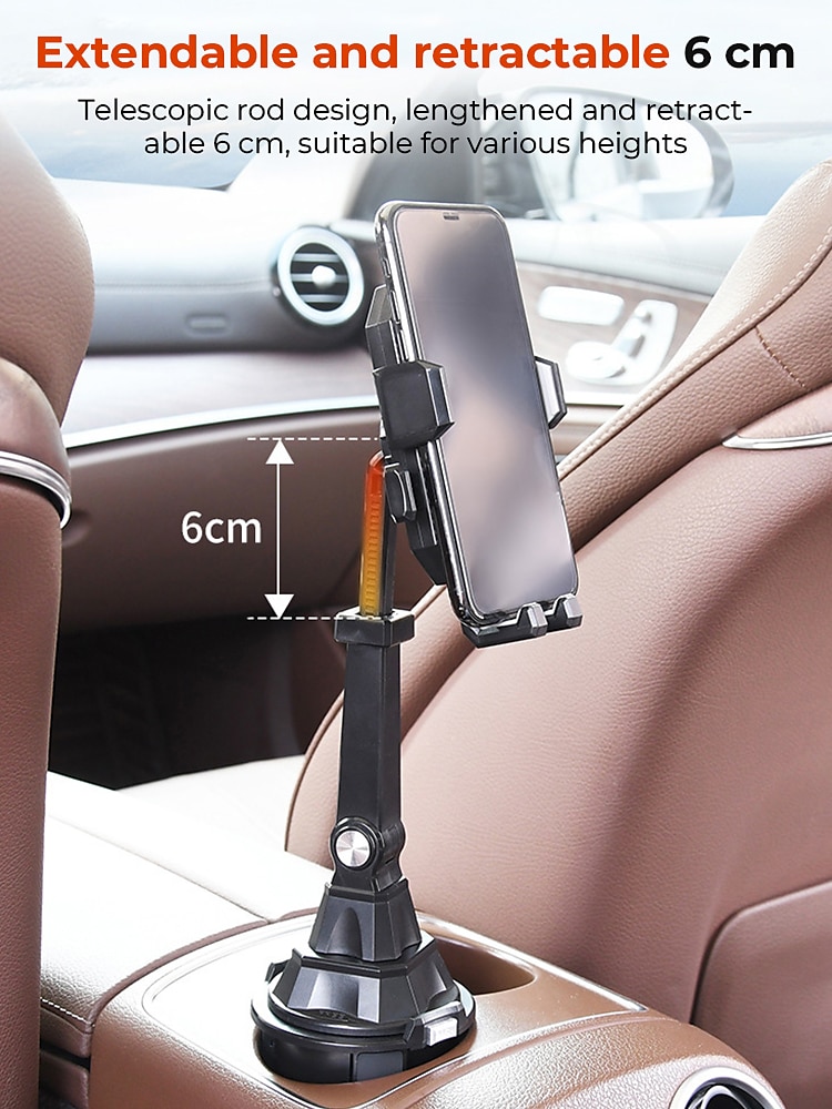 Adjustable Cup Holder Phone Mount For Car No Shaking Car Cup Phone Holder Cell Phone Holder Mount For Car Truck SUV 2025 - $17.99 –P4