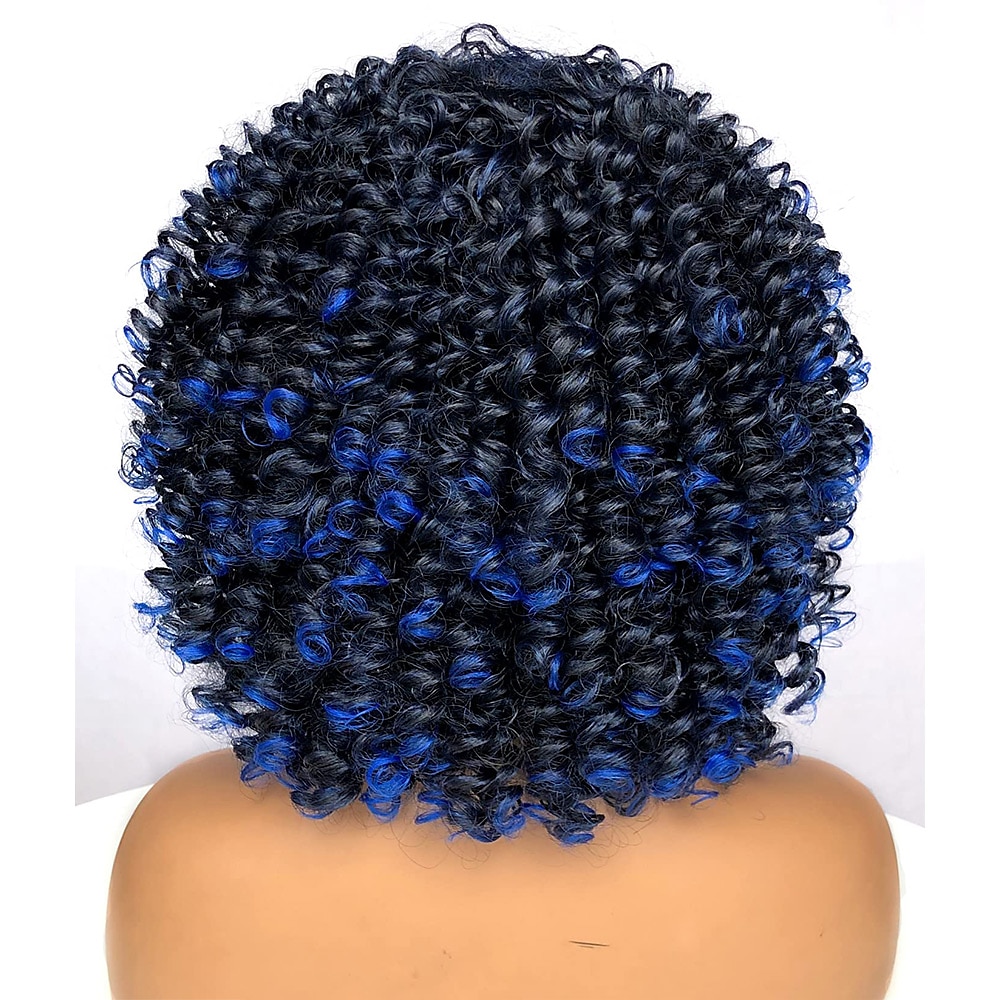 perruque afro bouclée avec une frange perruques courtes crépus bouclés pour les femmes noires fibre synthétique cheveux doux perruque afro courte bouclée de 2025 ? $20.99 –P9