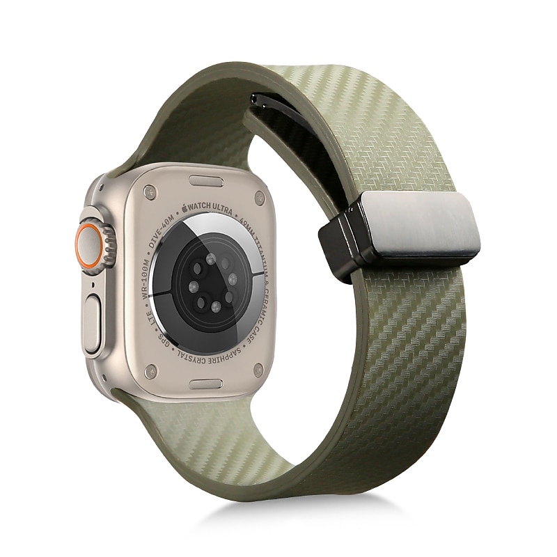 2025年 スポーツバンド と互換性があります Apple Watch ウォッチバンド 38mm 40mm 41mm 42mm 44mm 45mm 49mm マグネティッククラスプ 防水 調整可 シリコーン 交換用時計バンド のために iwatch Ultra 2 Series 9 8 7 SE 6 5 4 3 2 1  コレクション – $11.99 –P18