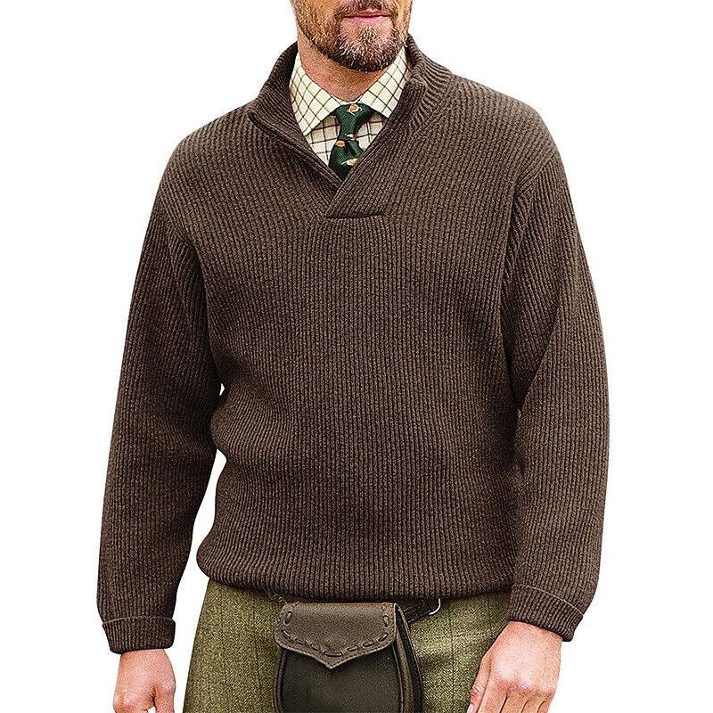 Herren Zur Seite fahren Kurz gestrickt Stricken Lang Gestrickt Solide / einfarbig V Ausschnitt Warm-Ups Freizeitskleidung Bekleidung Bischof Ganzjährig Schwarz Weiß M L XL 2025 - $41.99 –P5