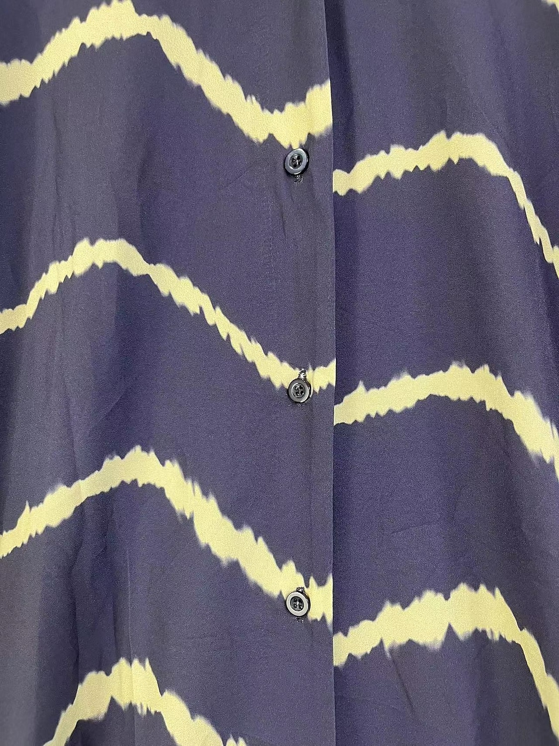kvinners geometriske stripe knapp splitt v-hals maxi lang kjole daglig ferie langermet sommer våren 2025 - $51.99 –P17
