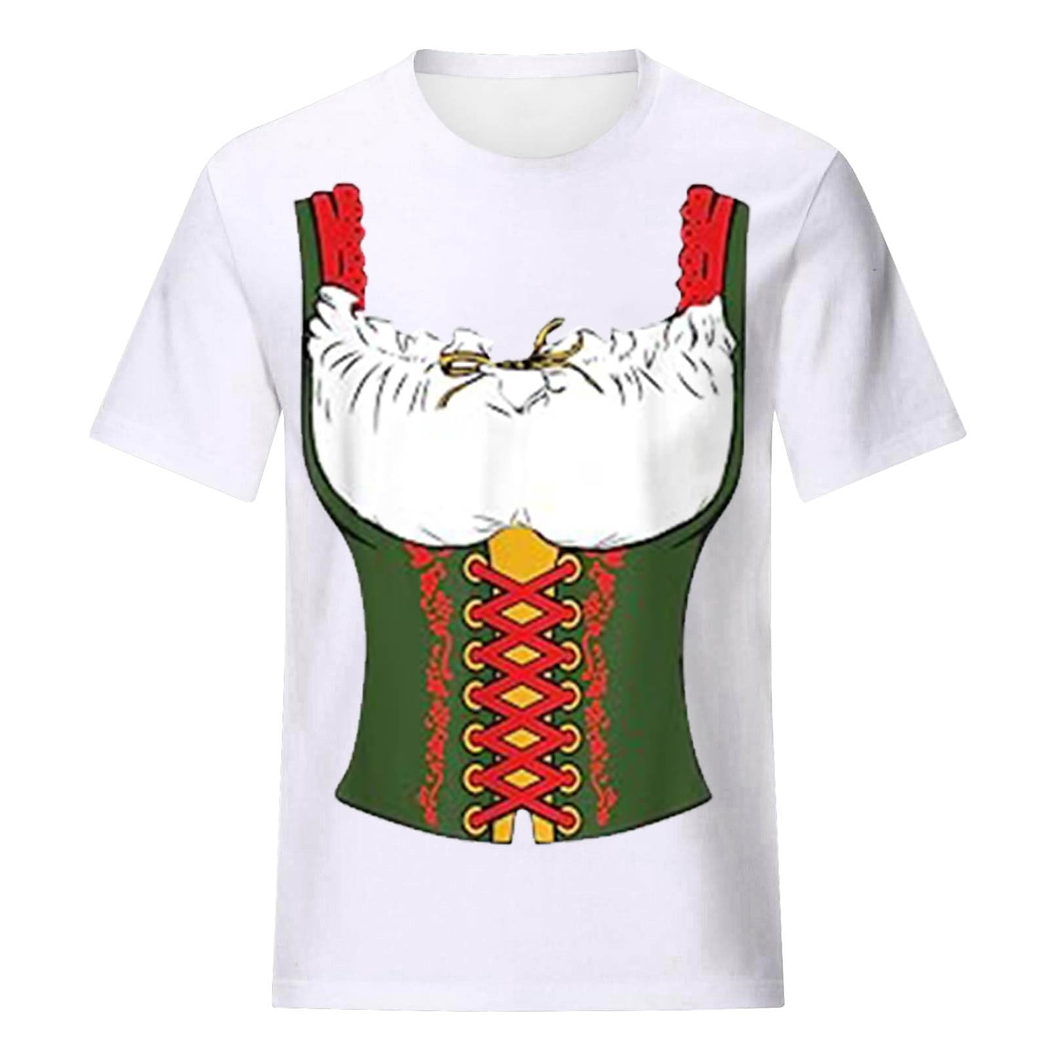 Oktoberfest øl bayerske T-skjorte Animé 3D Graphic Til Dame Voksne Oktoberfest øl Maskerade 3D-utskrift Fritid / hverdag 2025 - $17.49 –P11