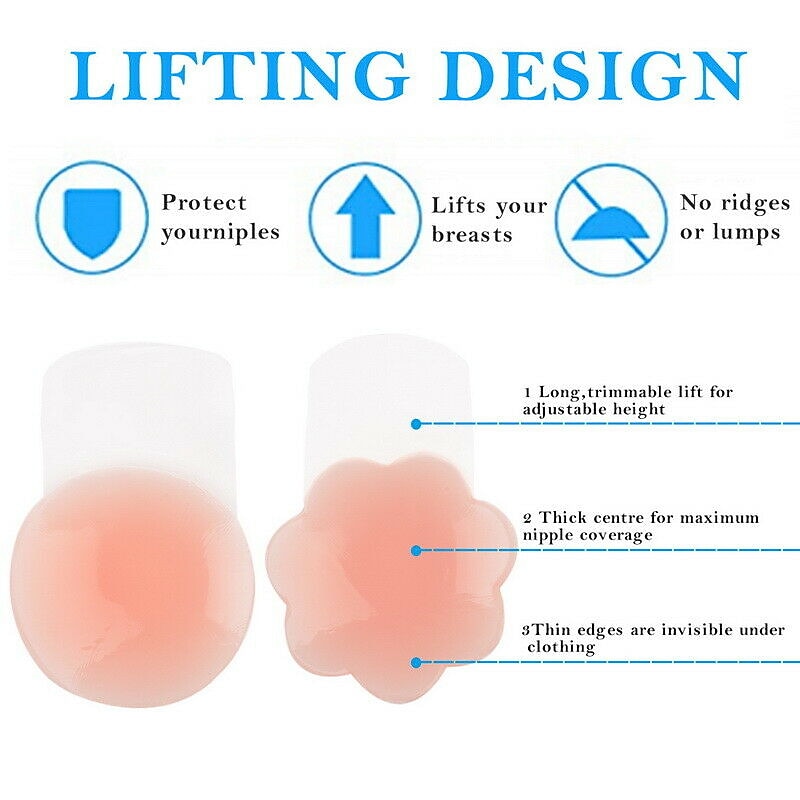 Lift Up Silicone Pad, Fashion Women Silicone Invisible Adhesive