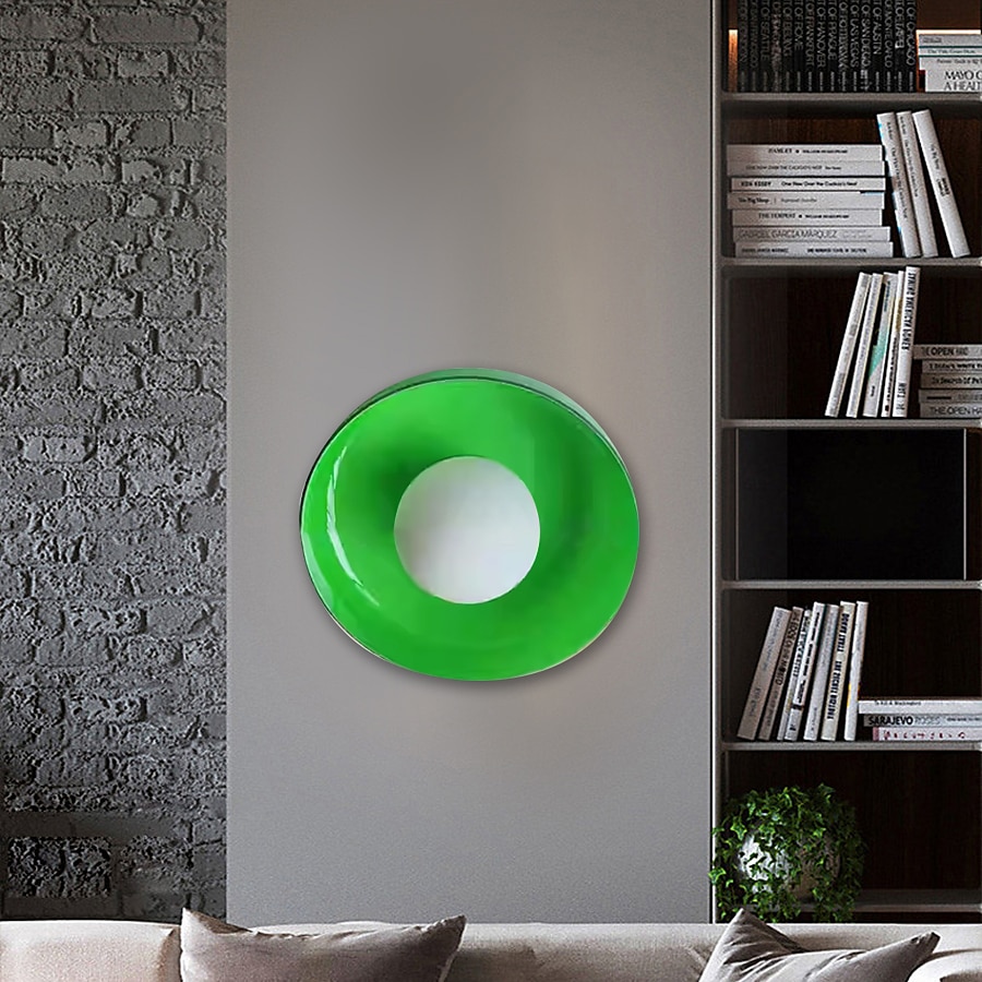 lightinthebox أدى ضوء السقف الجدار ضوء داخلي 1-ضوء 25 سم الأشكال الزجاجية فلوش جبل أضواء sceilling ضوء للممر الشرفة بار الإبداعية مصابيح شرفة علوي الزيتون الأخضر الأبيض الأصفر 110-240 فولت 2025 - $201.49 –P8