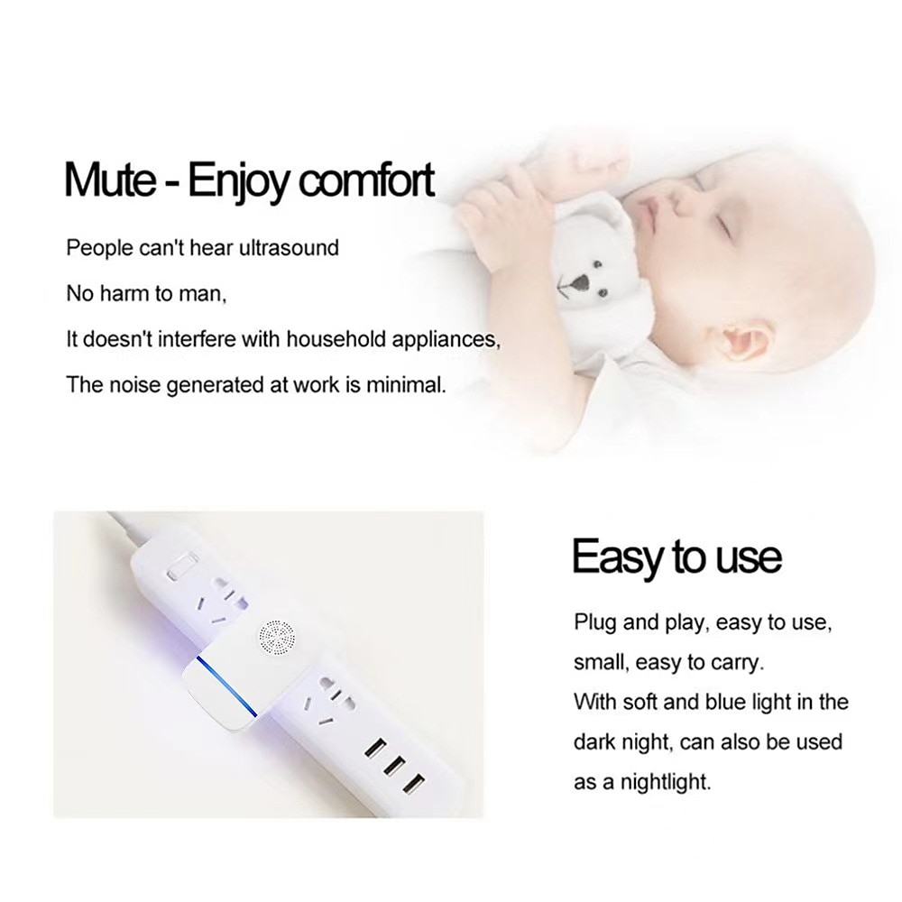 Ultrasonic Mosquito Repellent Insect Repellent Rat Repellent Household Mosquito Repellent Lamp Cockroach Repellent Artifact Inte 2025 - $8.49 –P5