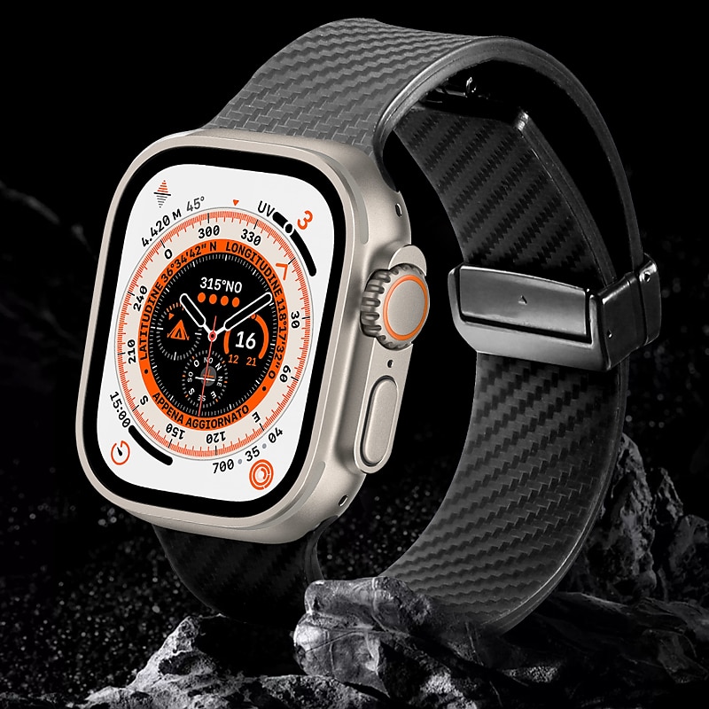 2025年 スポーツバンド と互換性があります Apple Watch ウォッチバンド 38mm 40mm 41mm 42mm 44mm 45mm 49mm マグネティッククラスプ 防水 調整可 シリコーン 交換用時計バンド のために iwatch Ultra 2 Series 9 8 7 SE 6 5 4 3 2 1  コレクション – $11.99 –P5
