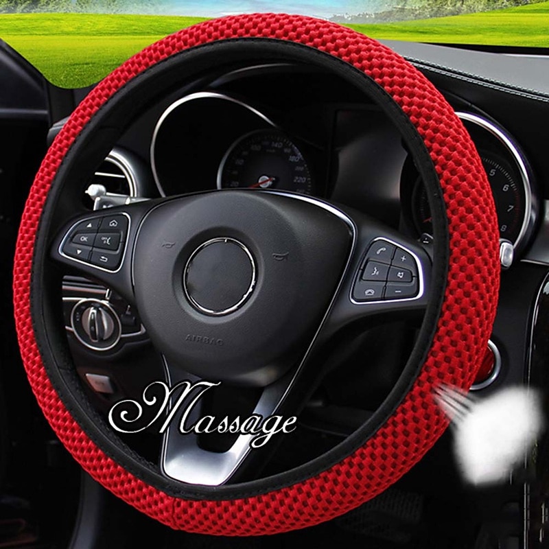 1pc Light ice wire steering wheel cover universal 38CM wear-resistant non-slip car modification accessories car accessories without inner ring 2025 - $13.99 –P5