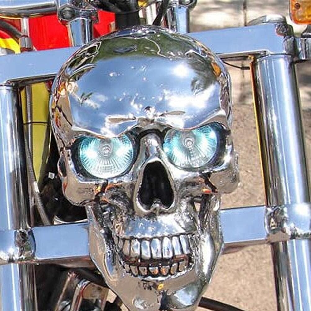 Halloween Motorcycle Headlight Decorations Motorcycle Skeleton Headlight Pendant Durable Retro Motorcycle Headlight for Motorcycle Decorations 2025 - $21.99 –P1