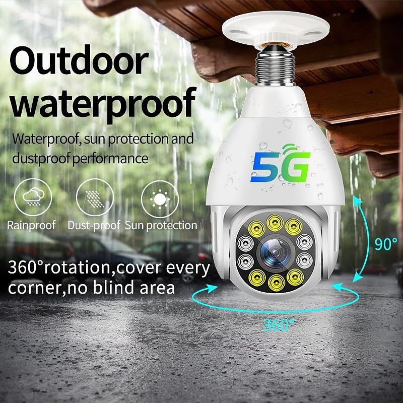 Wireless Bulb Lamp Camera Wifi IP Camera IR Night Vision Home Security Camera  Auto Tracking Video Surveillance Camera PTZ  P2P Monitor Camera 2025 - $58.99 –P2