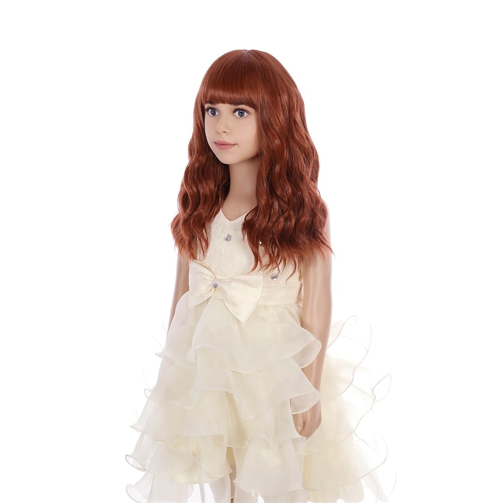 Peluca rubia para niñas, peluca corta ondulada con flequillo, peluca rubia rubia, peluca sintética para niñas, peluca para fiesta de carnaval, cosplay 2026 - $17.49 –P6