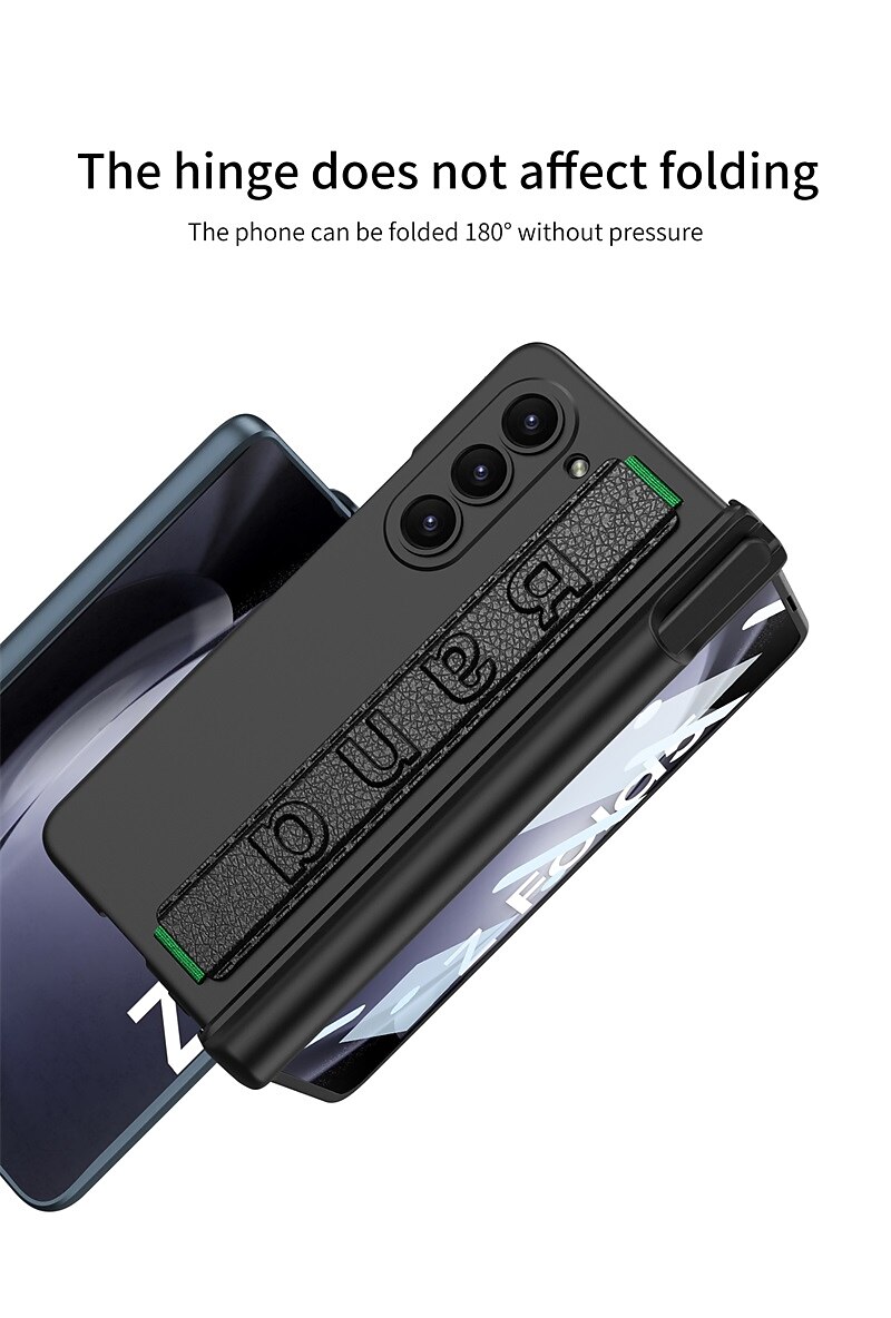 Phone Case For Samsung Galaxy Z Fold 5 Z Fold 4 Back Cover Pencil Holder Magnetic Full Body Protective PC 2025 - $32.99 –P7