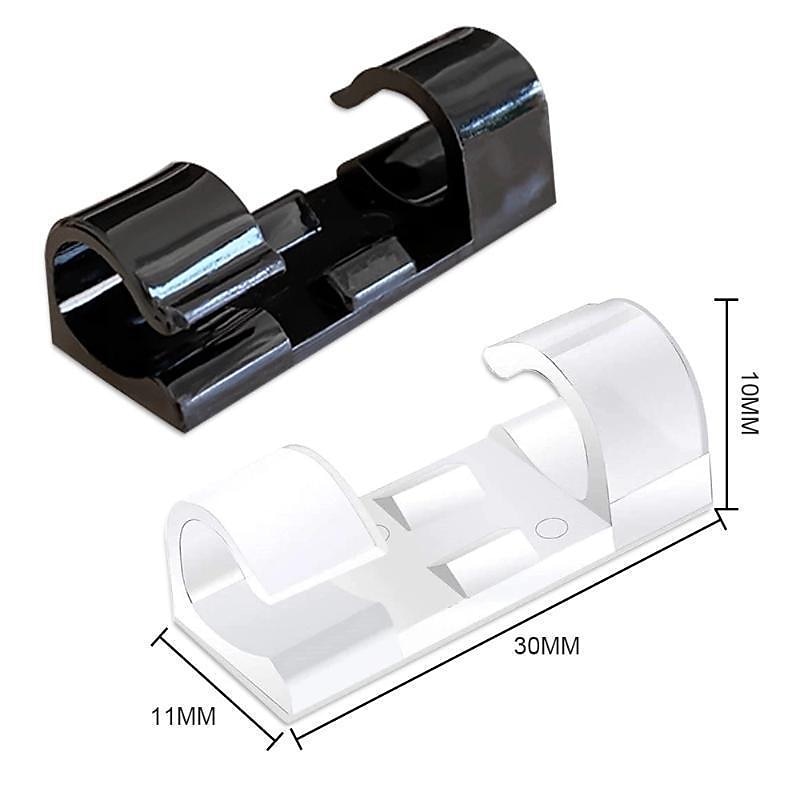 100/80/60/20pcs Cable Organizer Clip Adhesive Charger Clasp Desk Wire Manager Cord Earphone Line Tie Fixer Management USB Winder Clips Holder 2025 - $2.99 –P9