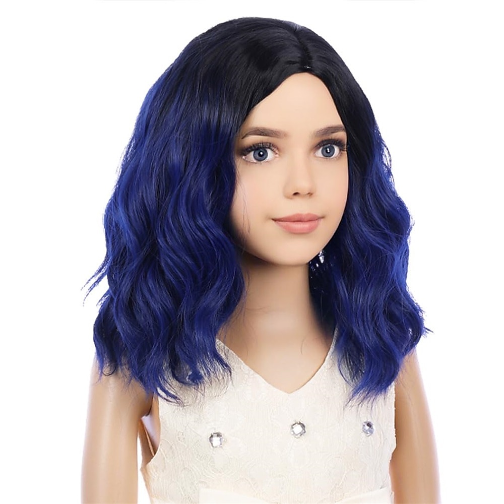 Blonde Perücke Kinder Kinderperücke kurze wellige Perücke aschblonde Perücke gemischte blonde Perücke für Mädchen Cosplay Party hitzebeständige blonde synthetische Haarperücke Halloween Perücken 2026 - RON 84.64 –P8