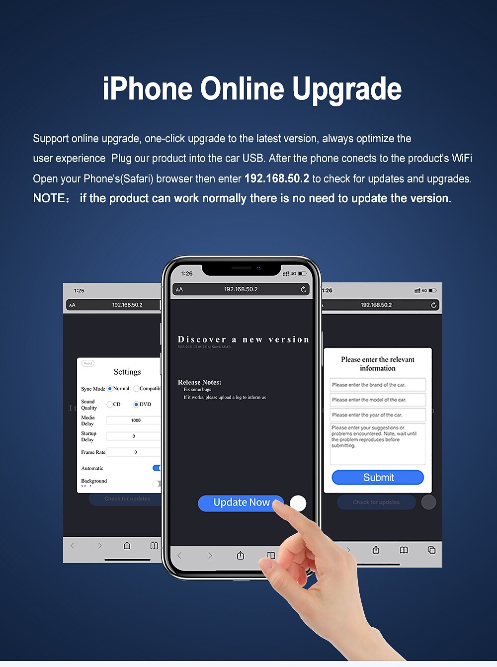 Carlinkit CPC200-U2W Mini2 Нет экрана (выход на APP) 1 Din iOS Беспроводная игра Автоматическое конфигурирование для Универсальный Маготан 2025 - $93.99 –P9
