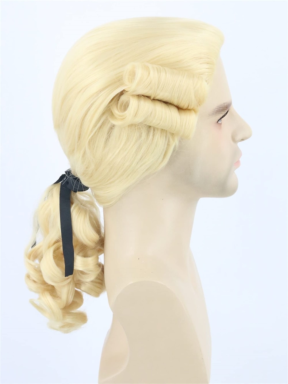 Mannen Pruik voor Koloniale Historische Rechter Kostuums Pruik Beige Carnaval Cosplay Pruiken Halloween Pruiken 2026 - $19.99 –P8