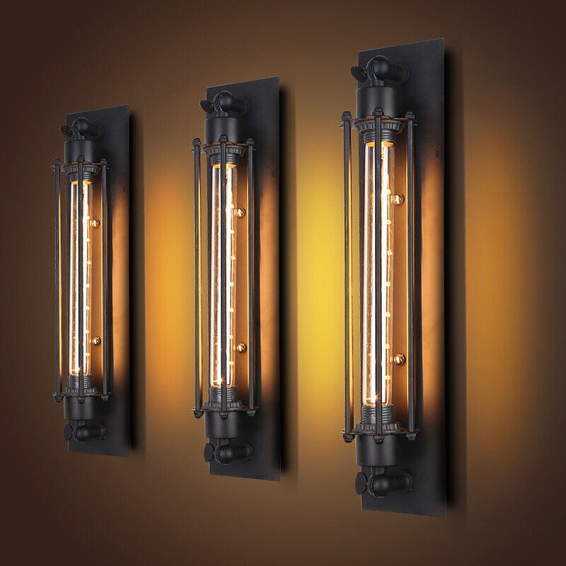 průmyslová nástěnná světla kovová trubka nástěnné světlo retro vodní dýmky steampunk design flétna umění pro obývací pokoj ložnice restaurace podkrovní bar kavárna 110-240v 2025 - $132.99 –P4