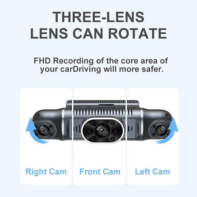 2025年 Q9 1080p 新デザイン / HD / 360°監視 車のDVR 170度 広角の 3 インチ IPS ダッシュカム とともに ナイトビジョン / G-Sensor / 駐車モード 8 赤外線LED カーレコーダー コレクション – $81.99 –P7