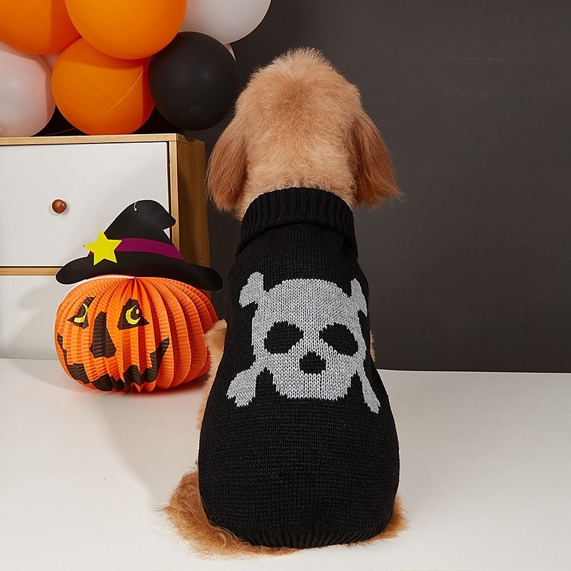 Câini Pisici Pulovere Jumper Misto Petrecere Iarnă Respirabil Απαλό Lavabil Comfortabil Halloween În aer liber Halloween Casul / Zilnic Îmbrăcăminte pentru câini for Bichon Frise Pomeran un Animalut 2025 - $27.99 –P3
