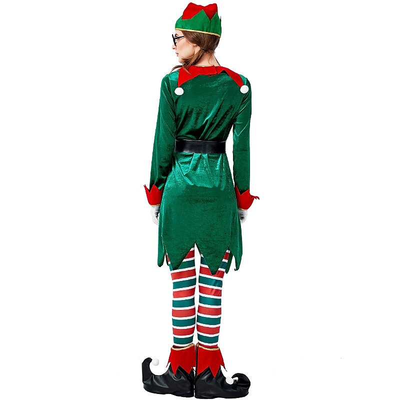 jultomten Alf Mrs.Claus Kläder Julhatt Fin julklänning Dam Jul Karnival julafton Jul Vuxna Fest Jul Kappa Byxor Handskar Skärp Benvärmare 2025 - $56.99 –P5