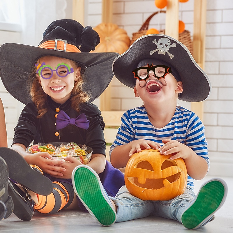 6ks halloween brýle pavouk čaroděj netopýr náhrobek cross border papír na dětskou párty 3D brýle rekvizita na focení 2025 - $3.49 –P2