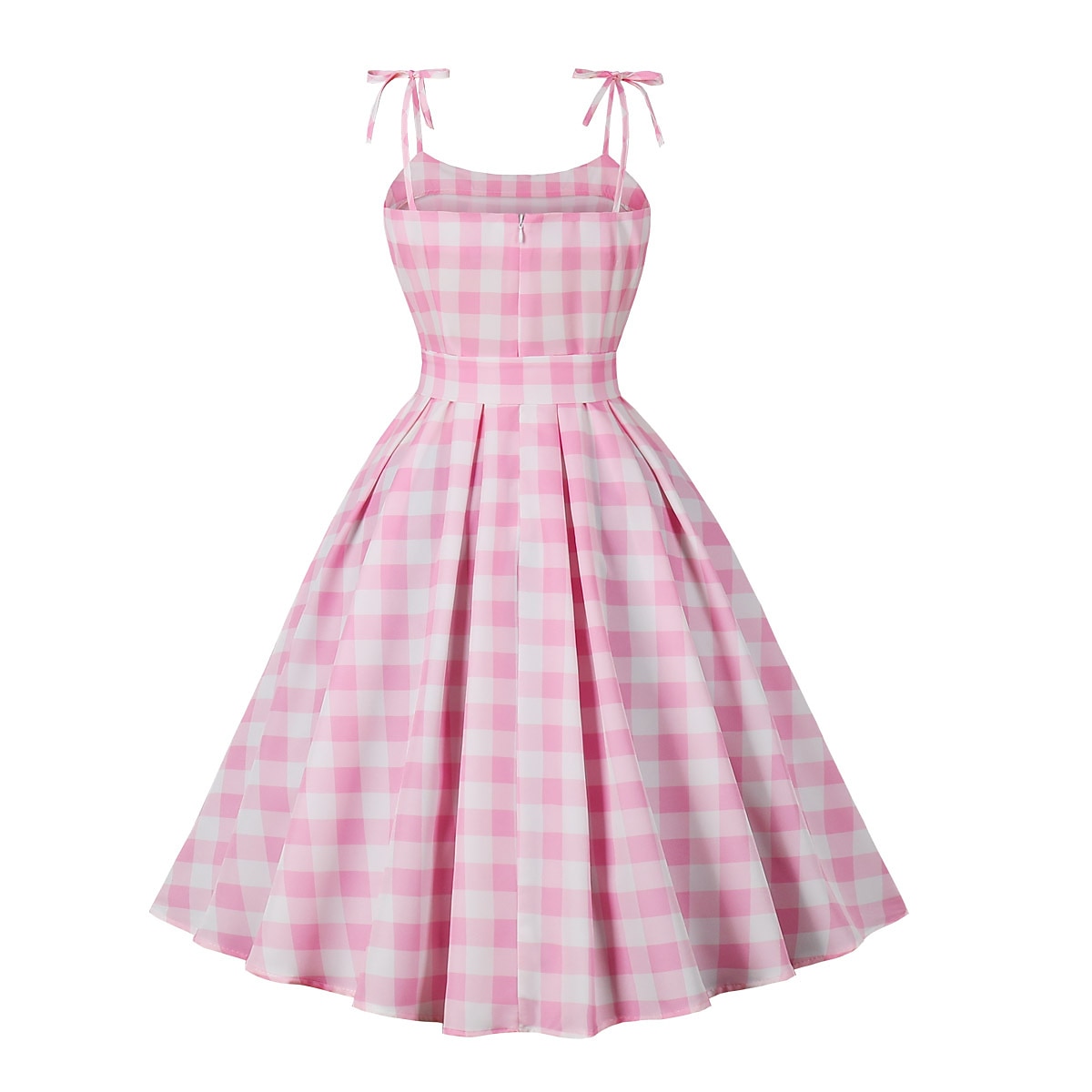 Retró 1950-es Rockabilly Déli Swing ruha Flare ruha baba Kockás Tarkán szőtt pamutszövet Női Farsang Álarcos mulatság Hétköznapi viselet Zsúr Retro témájú buli Felnőttek Ruha Tavaszi nyár 2025 - $35.99 –P9
