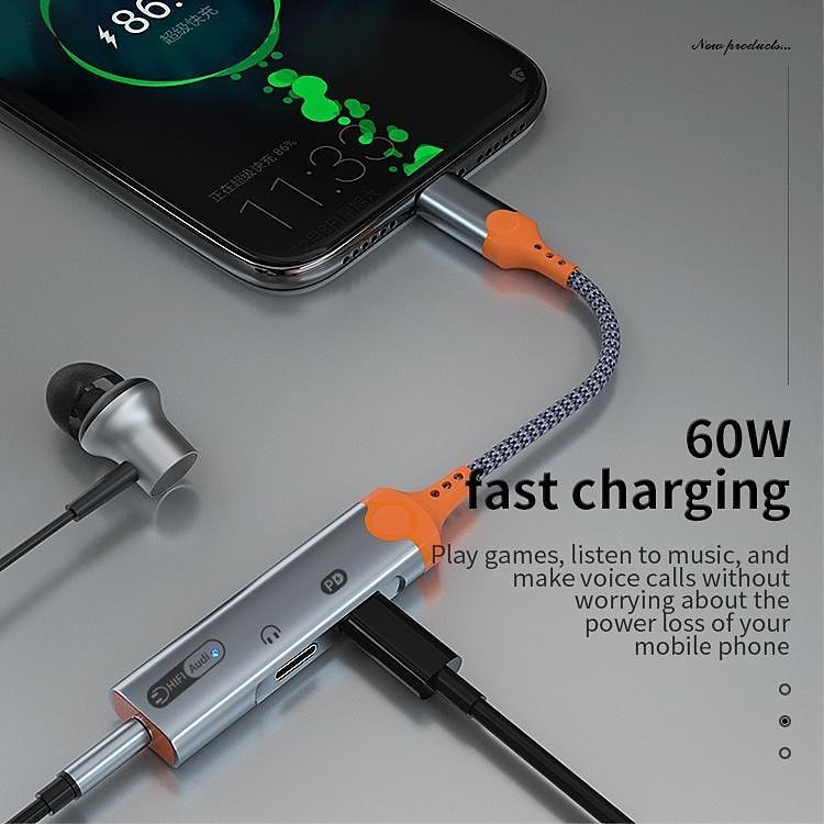 новый 3 в 1 usb-разветвитель для зарядки аудио с разъемом типа c на разъем 3,5 мм + двойной адаптер для разъема для наушников типа c 2025 - $25.99 –P2