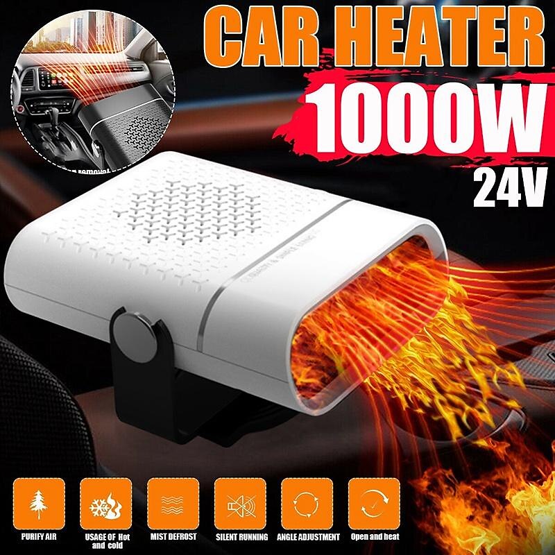12V/24V Demister Car Auto Portable 2 In 1 Heater Cooler Fan Plugin Dryer 2025 - $26.99 –P6