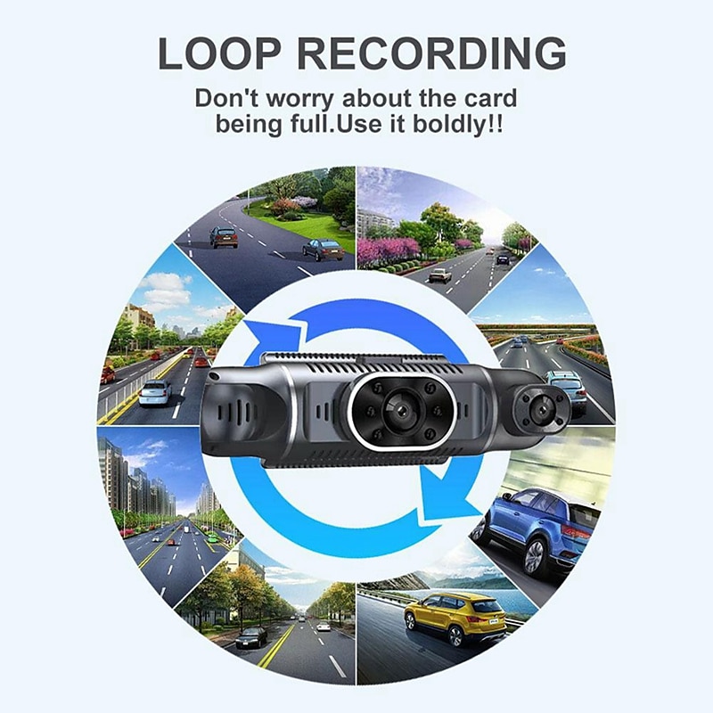2025年 Q9 1080p 新デザイン / HD / 360°監視 車のDVR 170度 広角の 3 インチ IPS ダッシュカム とともに ナイトビジョン / G-Sensor / 駐車モード 8 赤外線LED カーレコーダー コレクション – $81.99 –P9