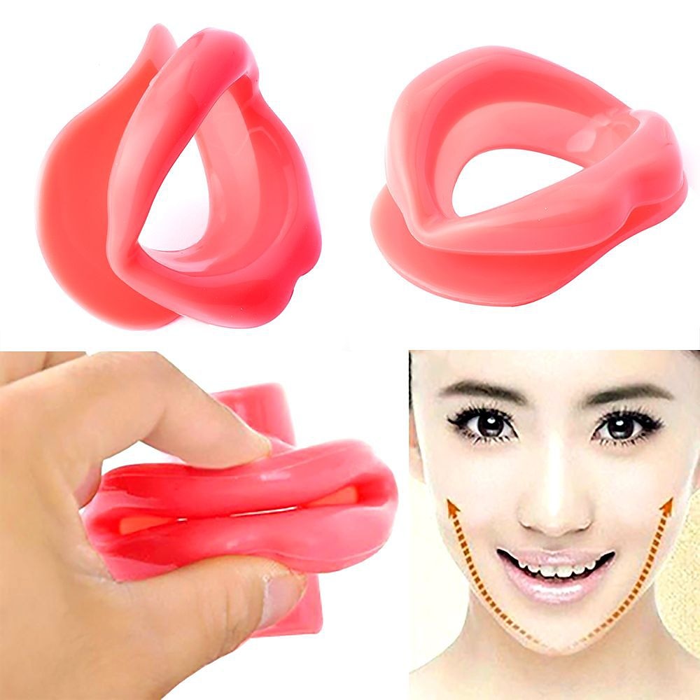 Moldeador de labios de silicona, entrenador de sonrisas portátil, herramienta de belleza, tensor de boca, entrenador facial para niñas, mujeres y damas 2025 - $7.99 –P6